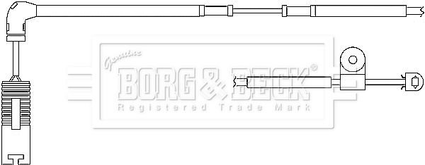 BORG & BECK Сигнализатор, износ тормозных колодок BWL3044